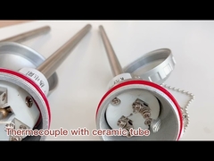 Thermocouple with ceramic tube