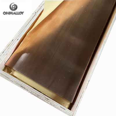 C17200 C17500 C17510 Beryllium Copper Plate CuBe2 Square Plate / Sheet