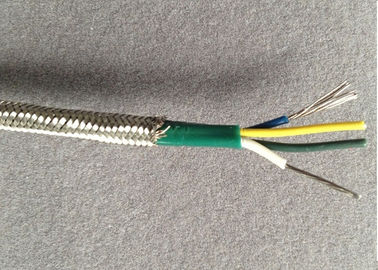 PT100 Rtd Thermocouple Cable With Stainless Steel / FEP Kapton Cable ANSI IEC