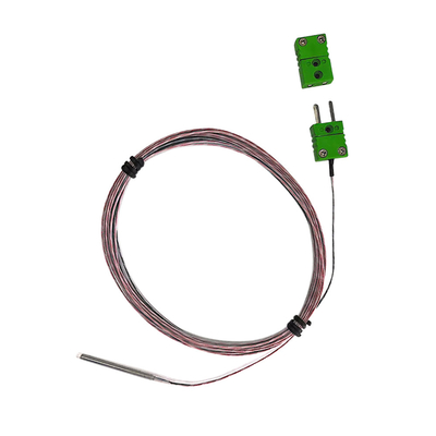 Stainless Steel RTD Thermocouple Sensor Probe High Temperature Plug Connected