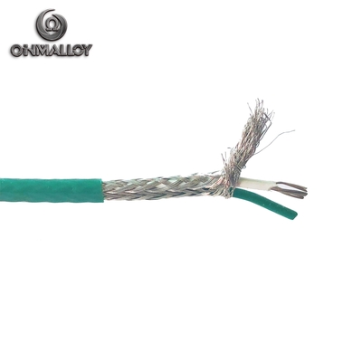 PTFE ETFE Insulated Type K Thermocouple Extension Cable Stainless Steel Wire Sheath