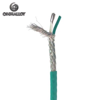 PTFE ETFE Insulated Type K Thermocouple Extension Cable Stainless Steel Wire Sheath