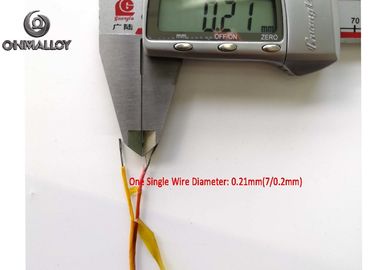Ultra Thin PFA Backed Type K 260℃ Thermocouple Cable